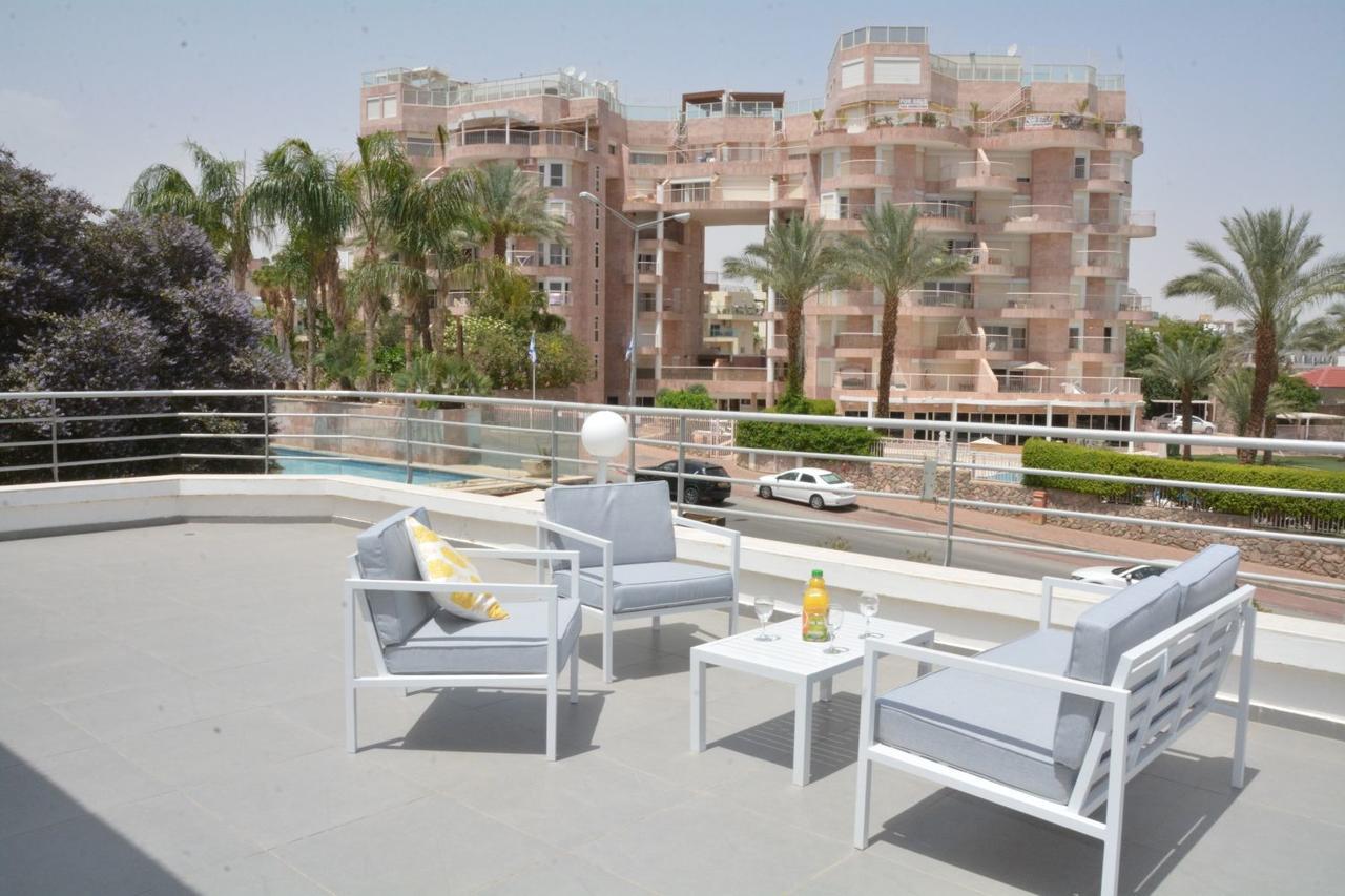 Villa With Heated Pool And Jacuzzi Sea View 300M Front Of The Beach Eilat Dış mekan fotoğraf