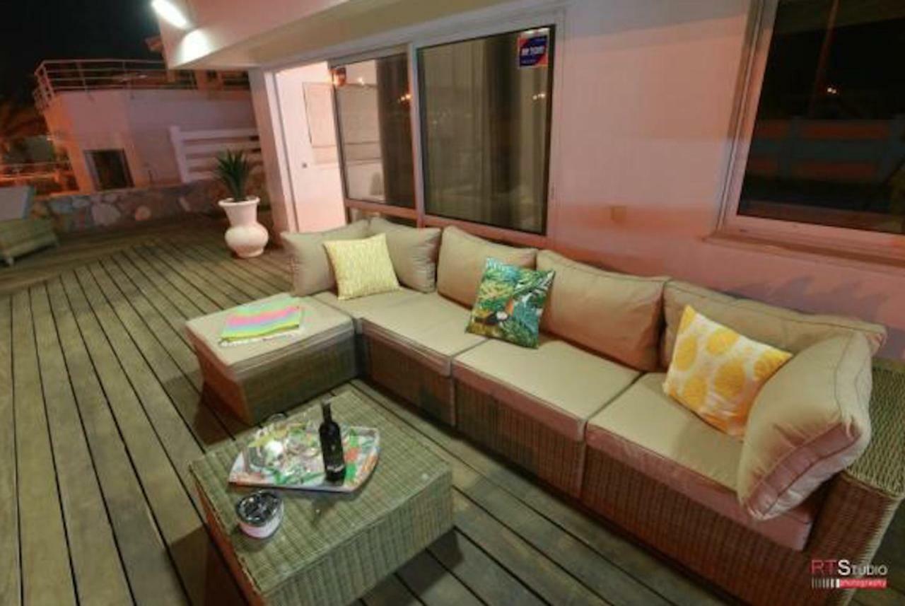 Villa With Heated Pool And Jacuzzi Sea View 300M Front Of The Beach Eilat Dış mekan fotoğraf