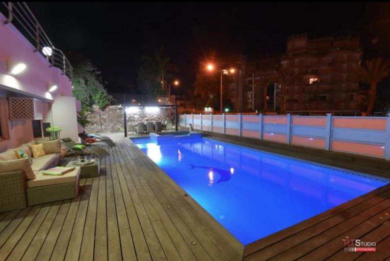 Villa With Heated Pool And Jacuzzi Sea View 300M Front Of The Beach Eilat Dış mekan fotoğraf